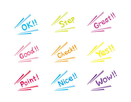 Handwriting style text. Vector illustration.のイラスト素材