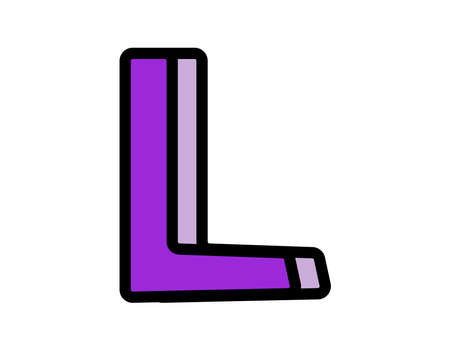 Handwritten alphabet. Vector. Illustration. Uppercase  letter .のイラスト素材