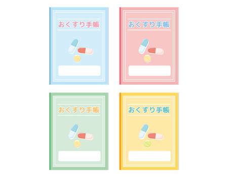Medicine notebook vector illustration .のイラスト素材