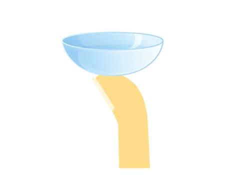 Vector illustration of contact lenses.のイラスト素材