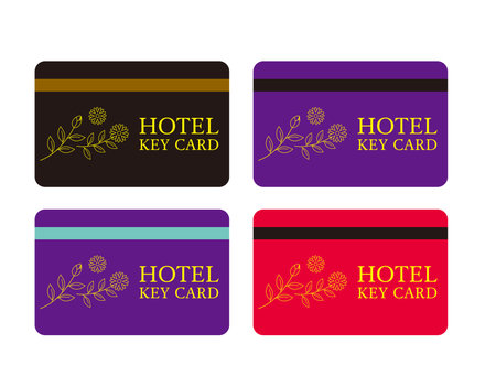 Hotel  key cards .ãVector illustration .のイラスト素材