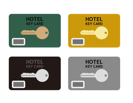 Hotel  key cards .ãVector illustration .のイラスト素材