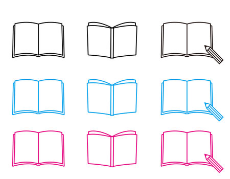 Vector illustration of the book.ãTextbook. Reference books.のイラスト素材