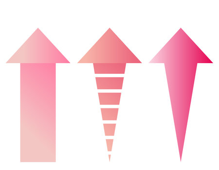 Upward arrow icon. Business illustration.のイラスト素材