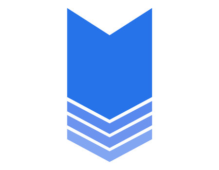 A downward pointer with a triangular arrow.のイラスト素材