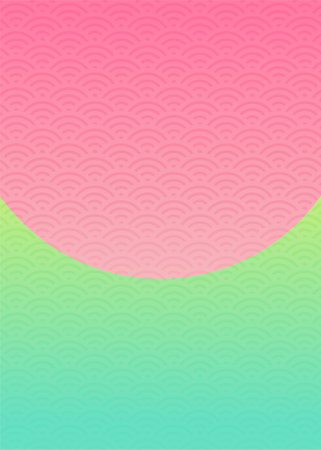 Blue sea wave pattern.ãIllustration of light green and gold background.の写真素材