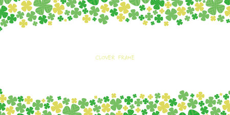 Clip art background of four-leaf clover.のイラスト素材