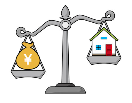 Clip art of simple balance. Business Clip Arts.のイラスト素材