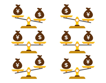 Clip art of simple balance. Business Clip Arts.のイラスト素材