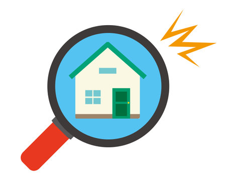 Clip art of pretty house. Icon of a house.のイラスト素材