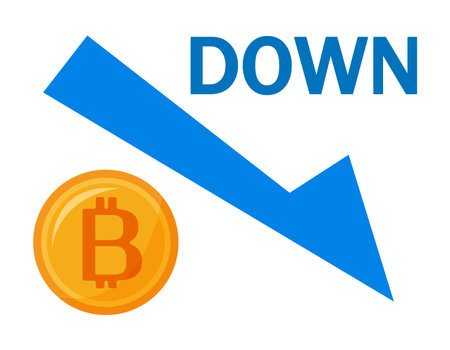 Simple Bitcoin icon. Cryptocurrency illustration.のイラスト素材