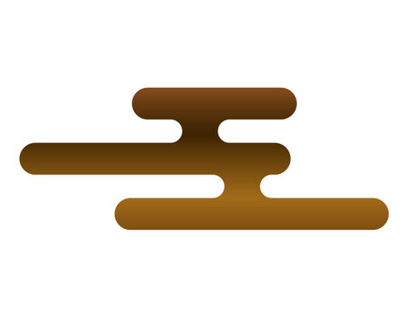 Cloud illustration. Japanese-style background illustration. New Year's card material.のイラスト素材