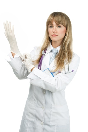 attractive female doctorの写真素材