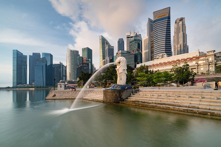 Singapore CBD viewのeditorial素材