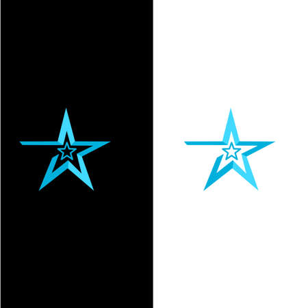 illustration of star shape logo for the companyのイラスト素材