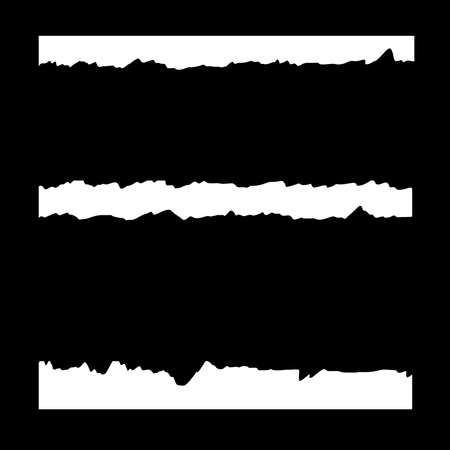 torn paper design element bundleのイラスト素材