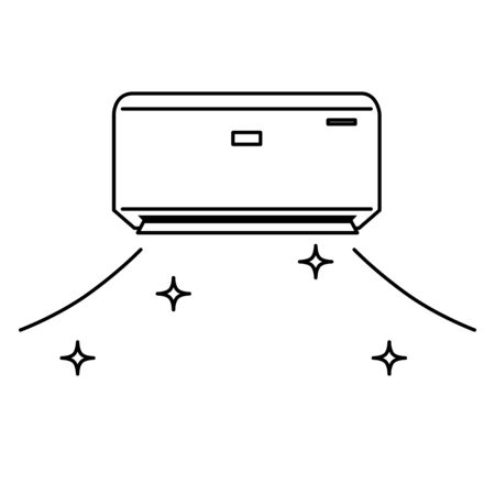 Air Conditioner Air Clean Air Clean Air Cleaning Illustration Iconのイラスト素材