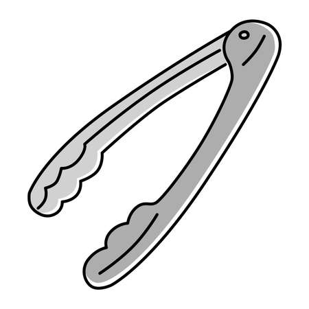 Tong Tools Cooking Utensils Illustration Iconのイラスト素材
