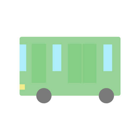 Simple bus color iconのイラスト素材