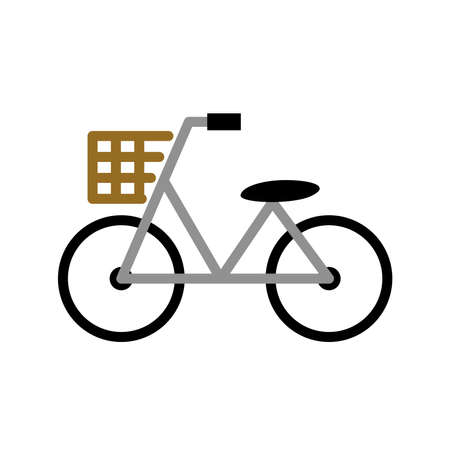 Simple bike color iconのイラスト素材