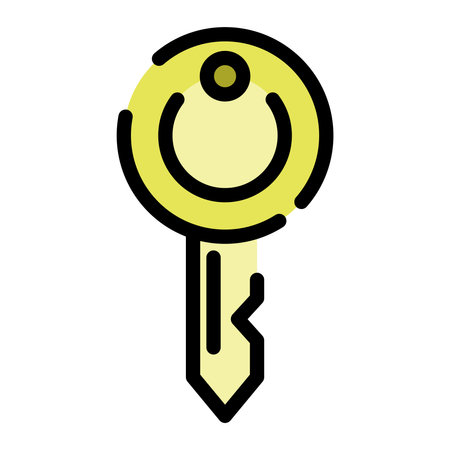 Color dotted line icon keyのイラスト素材