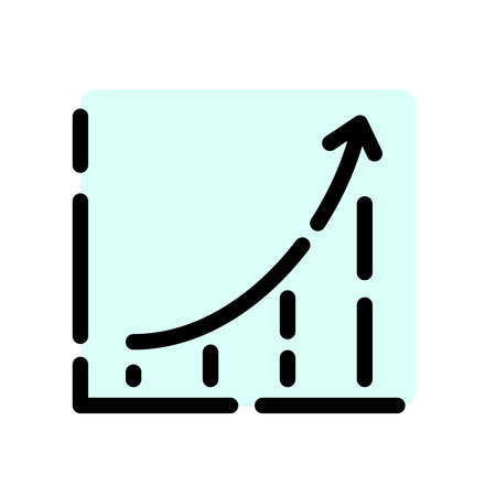 Color dotted icon statisticsのイラスト素材