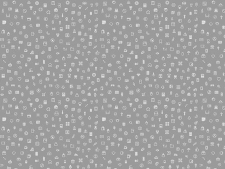 Horizontal business mini icon pattern wallpaper illustrationのイラスト素材