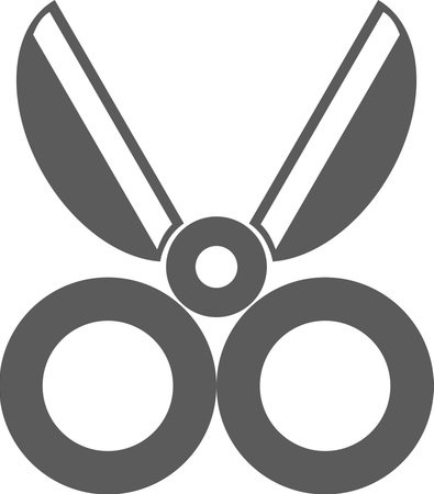 Mini stationery illustration icon scissors