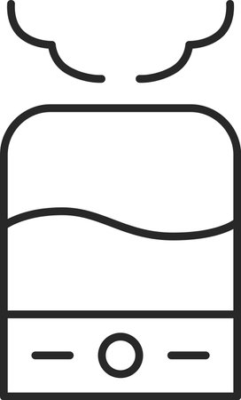 Daily necessities line drawing humidifierのイラスト素材