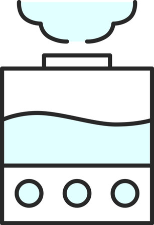 Color daily necessities illustration Humidifierのイラスト素材