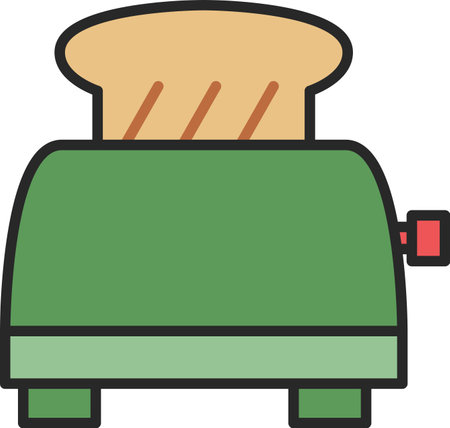 Color daily necessities illustration hop-up ovenのイラスト素材