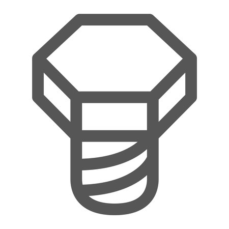 Mini mini icon hexagon screwのイラスト素材