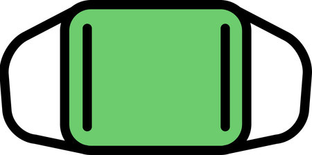 Mini color medical icon maskのイラスト素材