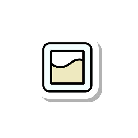 mini sticker medical icon powder medicineのイラスト素材