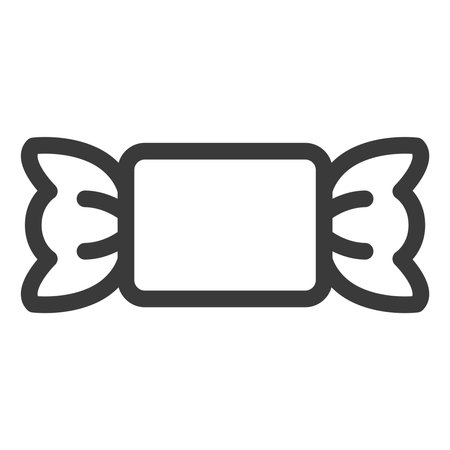 mini line drawing food illustration candyのイラスト素材