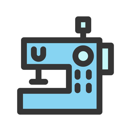 Color daily necessities single item icon Sewing machineのイラスト素材