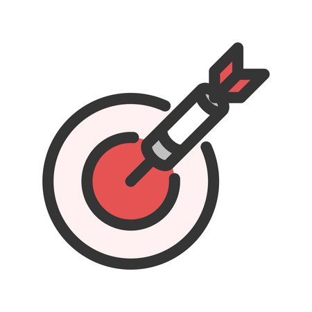 Color simple entertainment-related single item icon darts arrowのイラスト素材