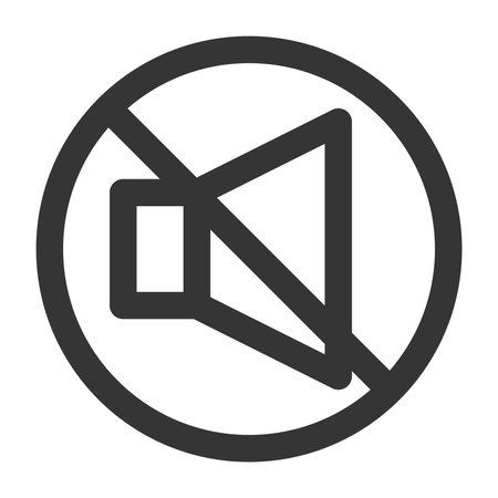 Line drawing simple business single item icon silentのイラスト素材