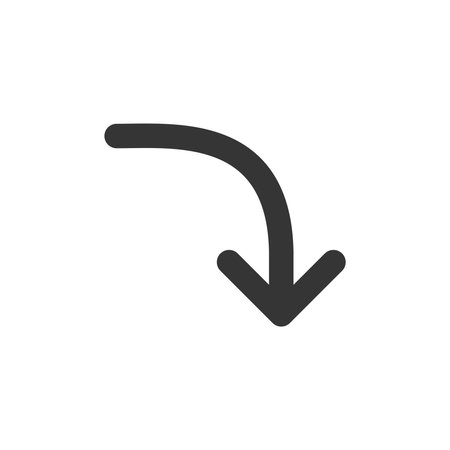 Line drawing simple business single item icon line arrowのイラスト素材