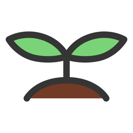 Color simple business single item icon sproutのイラスト素材