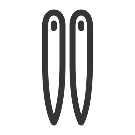 Line drawing daily necessities single item icon chopsticksのイラスト素材