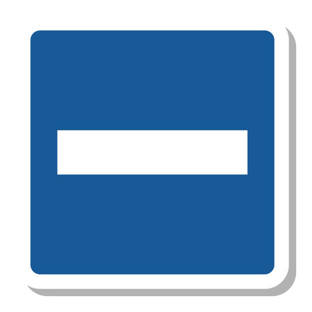 Simple sign sticker illustration stop lineのイラスト素材
