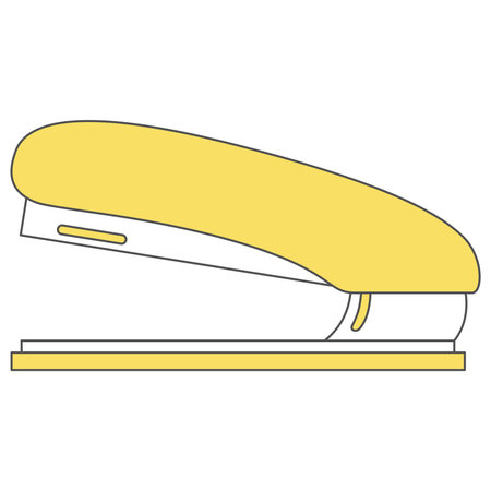 Stationery single item illustration icon staplerのイラスト素材