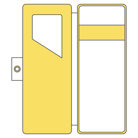 Stationery single item illustration icon pencil caseのイラスト素材