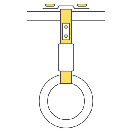 Station-related single illustration icon handrailのイラスト素材
