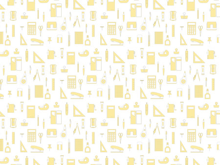 stationery wallpaper pattern illustrationのイラスト素材