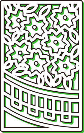 Color Shadow Mini Hanafuda Curtain Yayoi Cherry Blossom March Cherry Blossom Curtainのイラスト素材