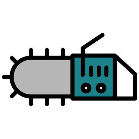 Color Single work tool icon electric sawのイラスト素材