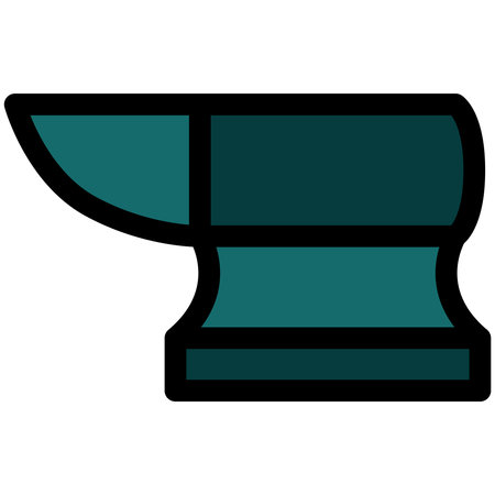 Color Work tool single item icon anvilのイラスト素材