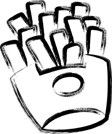 Cooking food single item icon potatoのイラスト素材